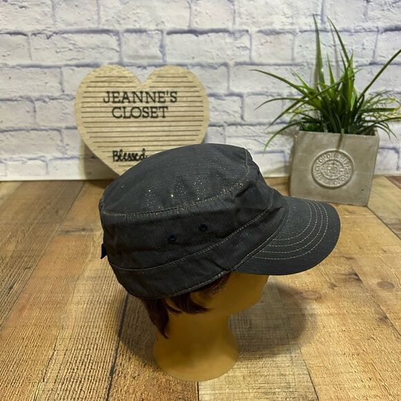 Kangol Glitter Denim Army Cap / Hat Size XL - Picture 5 of 9